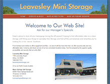 Tablet Screenshot of leavesleyministorage.com